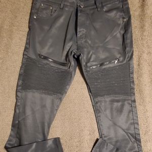 Old Skool Pure Denim Brand moto style pants.